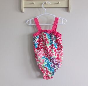 Floral Kids Swim One Piece
